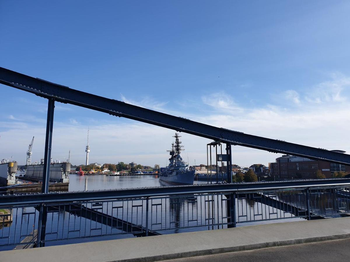 191 Ferienwohnung Deichbruecke Wilhelmshaven Eksteriør billede